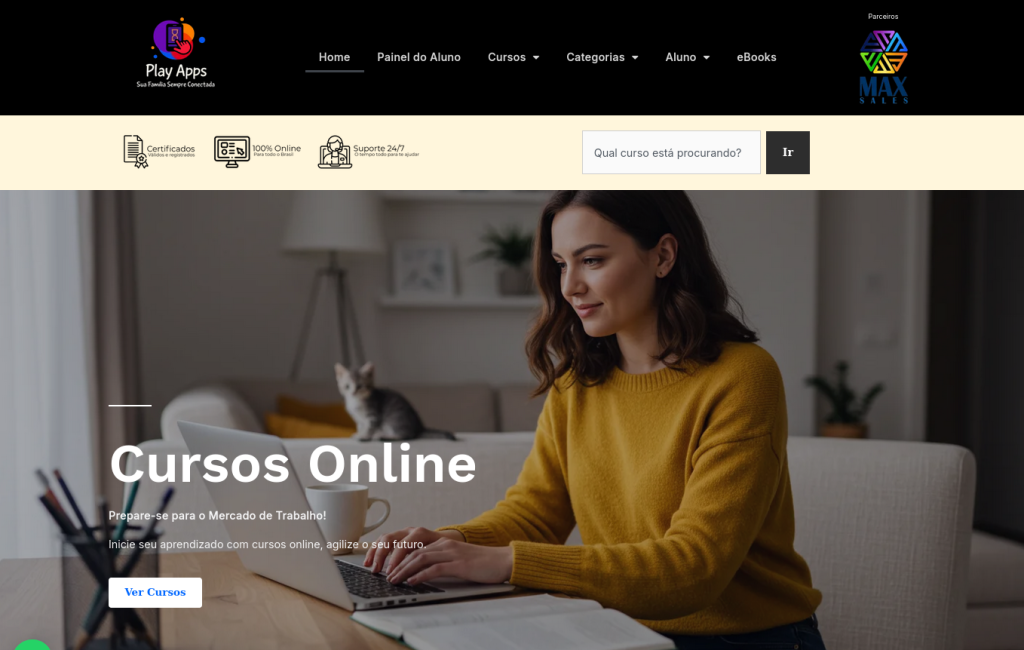 Modelo Play Apps Cursos